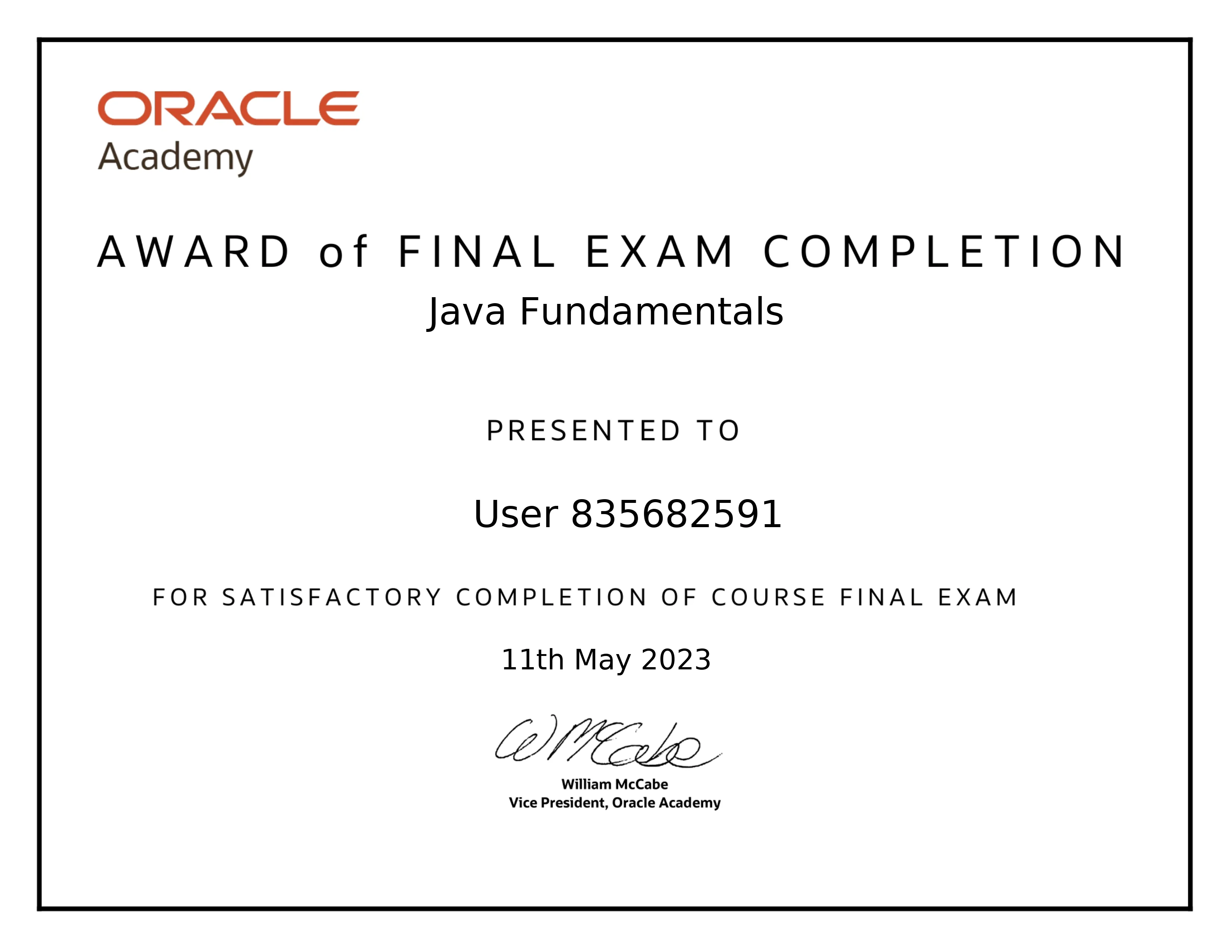 Java Fundamentals